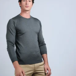 Maison Montagut Pull Col Rond En Laine Et Soie - Barsam><noscript><img width=