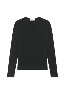 Maison Montagut Pull Col Rond En Laine Merinos Finitions Roulotees - Rythme><noscript><img width=