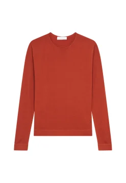 Maison Montagut Pull Col Rond En Laine Merinos Finitions Roulotees - Rythme><noscript><img width=