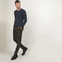 Maison Montagut Pull Col Rond En Laine Merinos - Bardem><noscript><img width=