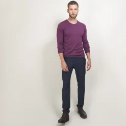 Maison Montagut Pull Col Rond En Laine Merinos - Bardem><noscript><img width=