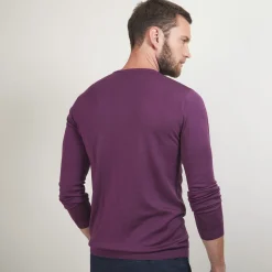 Maison Montagut Pull Col Rond En Laine Merinos - Bardem><noscript><img width=