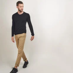 Maison Montagut Pull Col Rond En Laine Merinos - Bardem><noscript><img width=