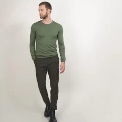 Maison Montagut Pull Col Rond En Laine Merinos - Bardem><noscript><img width=