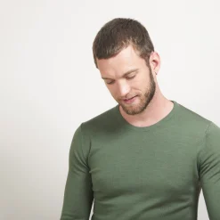 Maison Montagut Pull Col Rond En Laine Merinos - Bardem><noscript><img width=