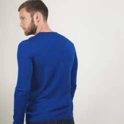 Maison Montagut Pull Col Rond En Laine Merinos - Bardem><noscript><img width=