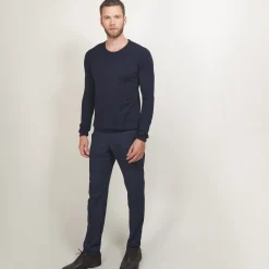 Maison Montagut Pull Col Rond En Laine Merinos - Bardem><noscript><img width=