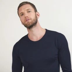 Maison Montagut Pull Col Rond En Laine Merinos - Bardem><noscript><img width=