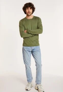 Maison Montagut Pull Col Rond En Laine Merinos Finitions Roulotees - Rythme><noscript><img width=