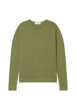 Maison Montagut Pull Col Rond En Laine Merinos Finitions Roulotees - Rythme><noscript><img width=