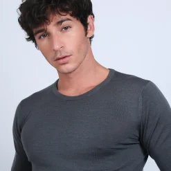 Maison Montagut Pull Col Rond En Laine Merinos - Bardem><noscript><img width=