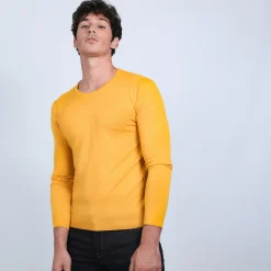 Maison Montagut Pull Col Rond En Laine Merinos - Bardem><noscript><img width=