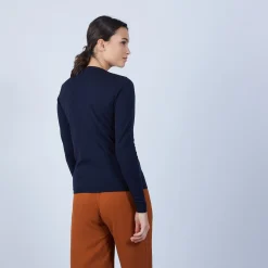 Maison Montagut Pull Col Rond En Laine Merinos - Berenice><noscript><img width=