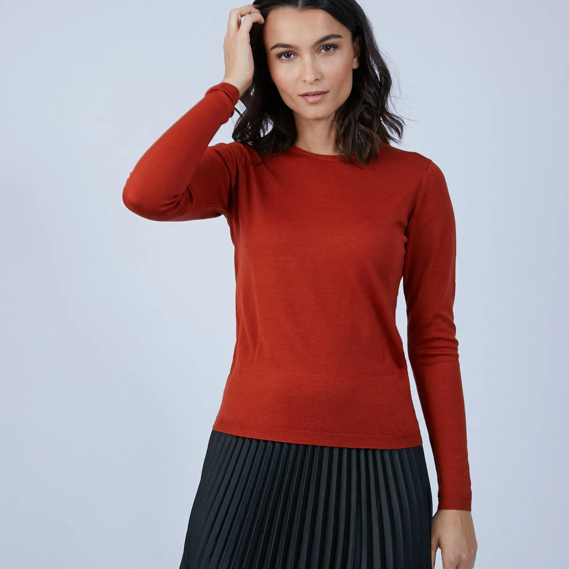 Maison Montagut Pull Col Rond En Laine Merinos - Berenice>Femme Pulls