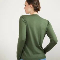 Maison Montagut Pull Col Rond En Laine Merinos - Berenice><noscript><img width=