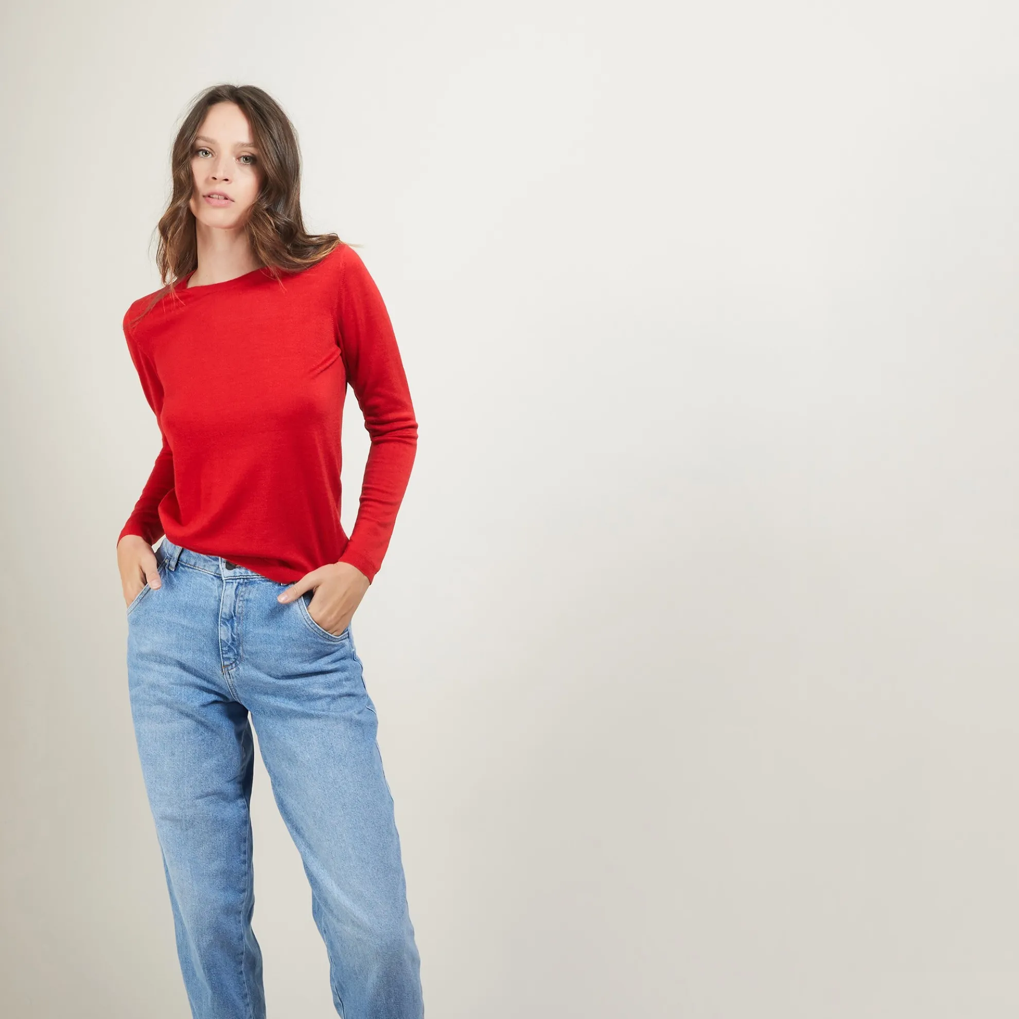 Maison Montagut Pull Col Rond En Laine Merinos - Berenice>Femme Pulls