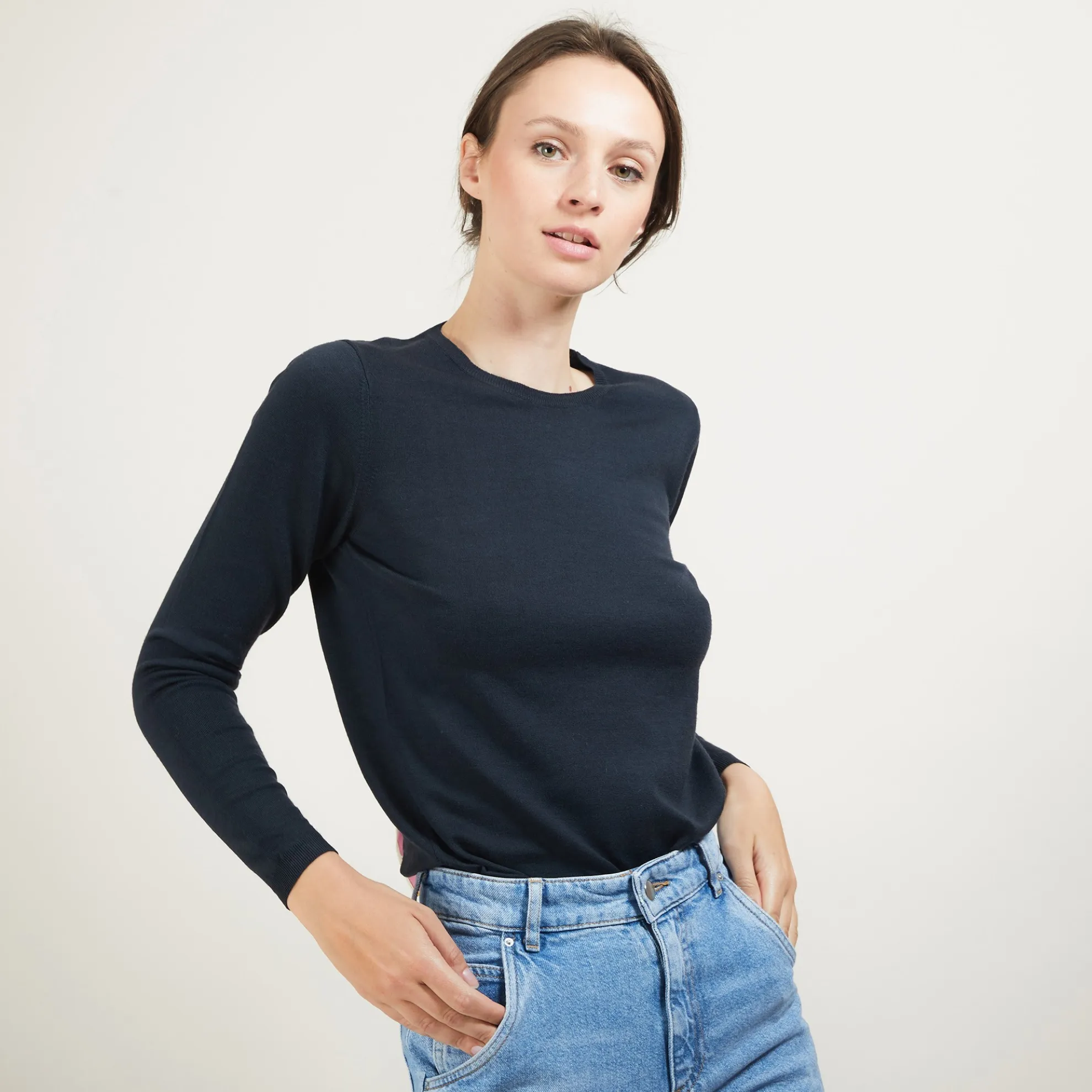 Maison Montagut Pull Col Rond En Laine Merinos - Berenice>Femme Pulls