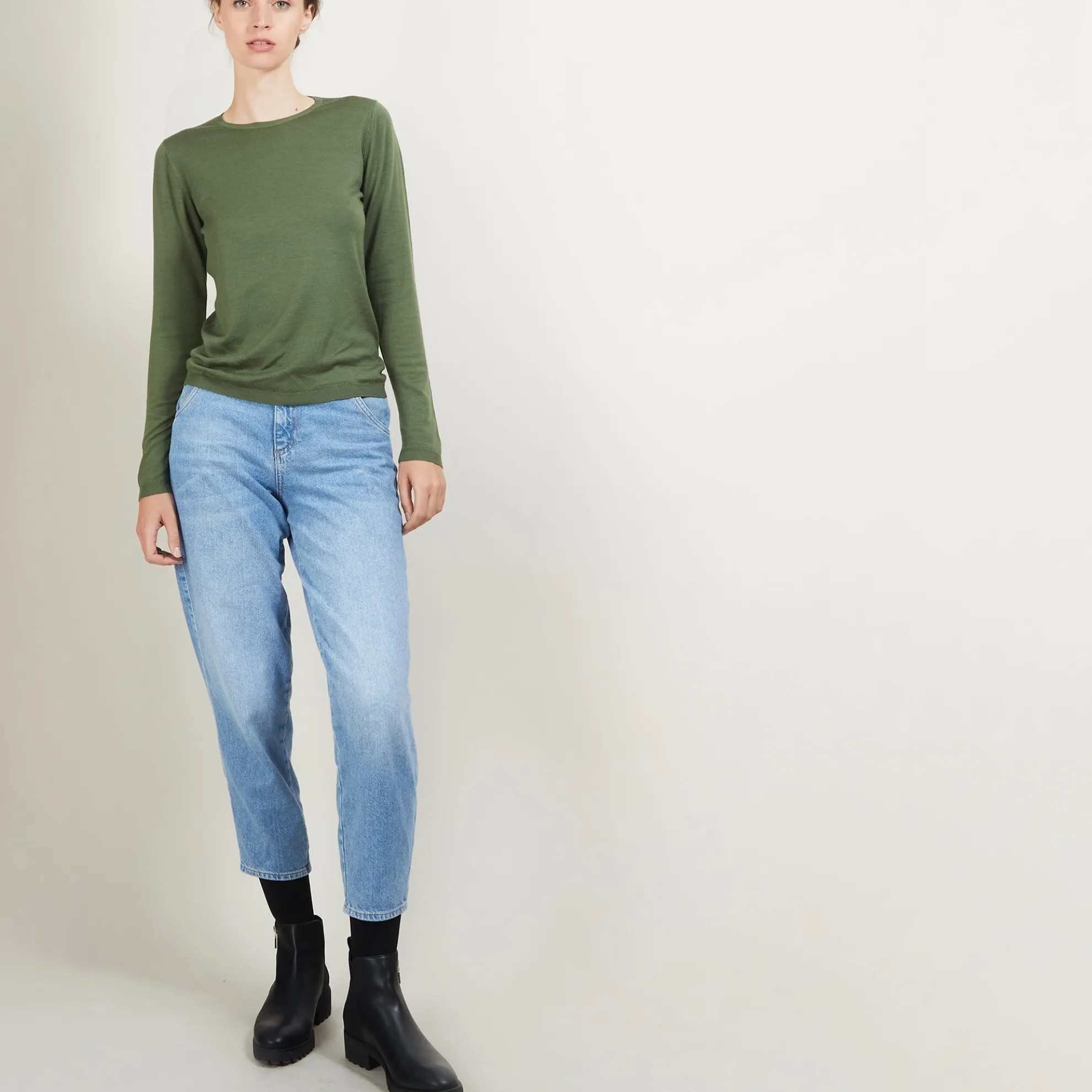 Maison Montagut Pull Col Rond En Laine Merinos - Berenice>Femme Pulls