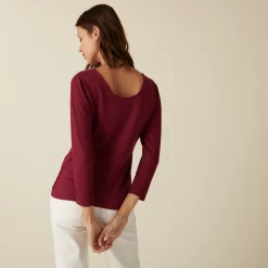 Maison Montagut Pull Col Rond En Laine Merinos Maille Fine - Altesa><noscript><img width=