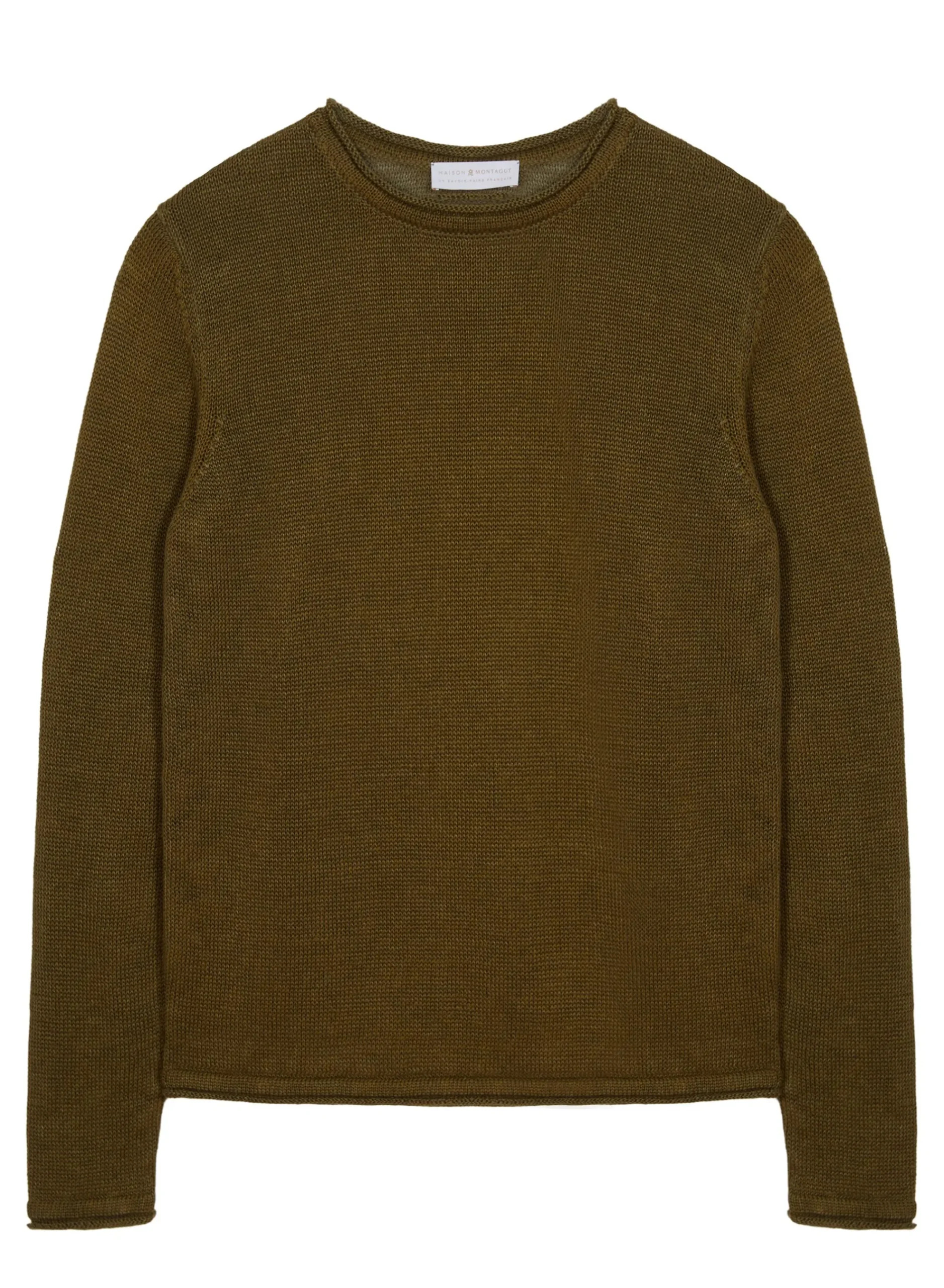 Maison Montagut Pull Col Rond En Lin - Rudy>Homme Pulls