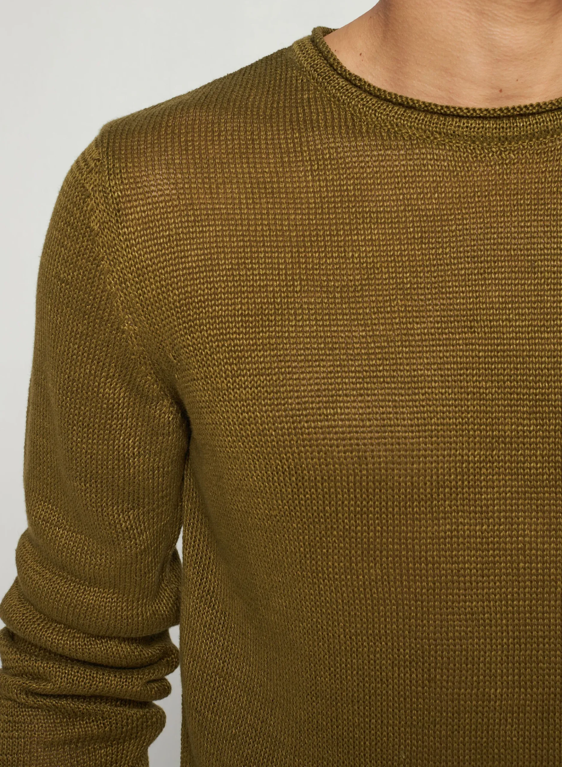 Maison Montagut Pull Col Rond En Lin - Rudy>Homme Pulls