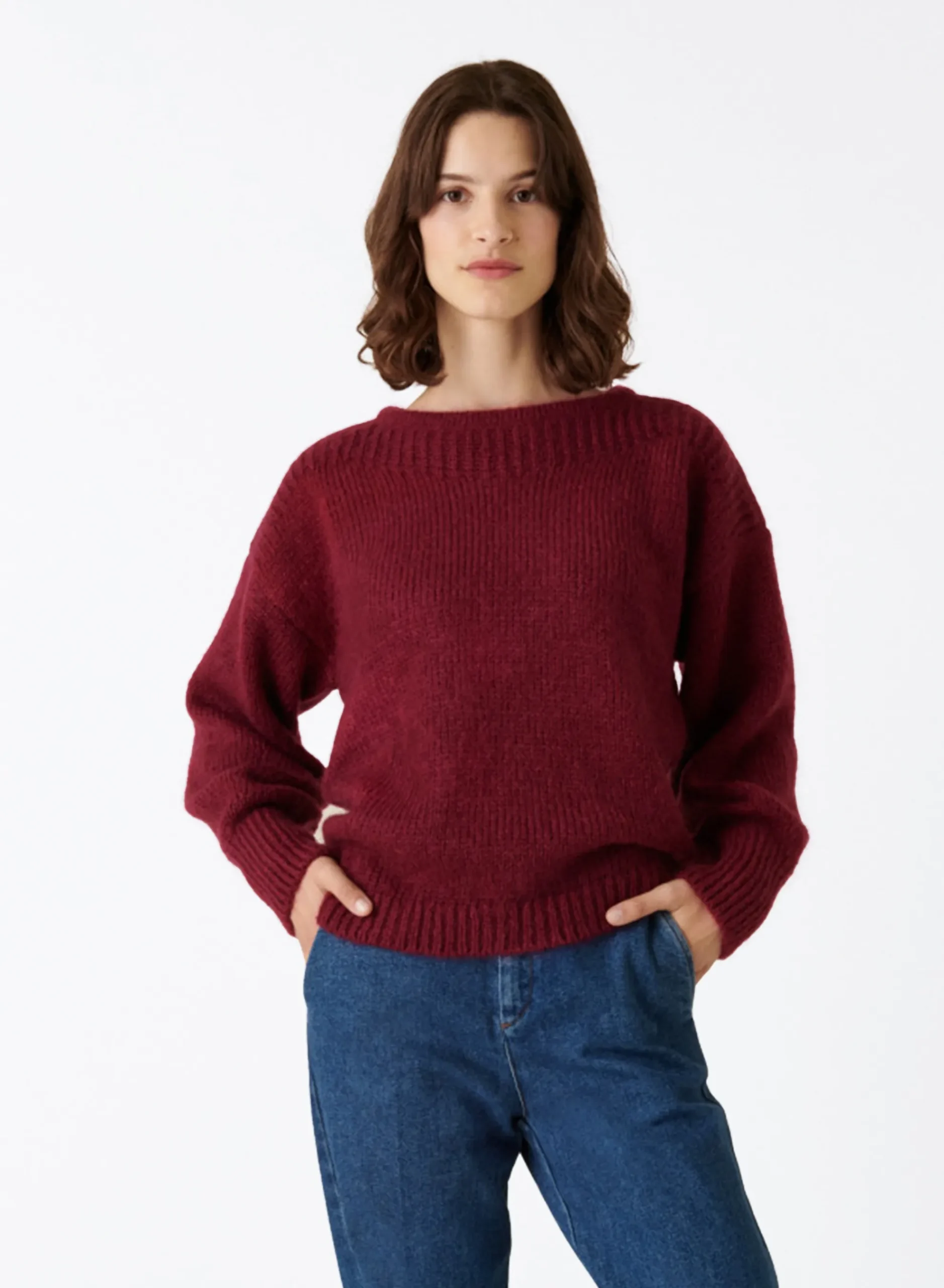 Maison Montagut Pull Col Rond En Mohair En Point Jersey - Amandine>Femme Pulls