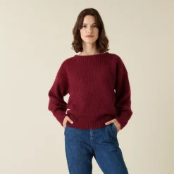 Maison Montagut Pull Col Rond En Mohair En Point Jersey - Amandine><noscript><img width=