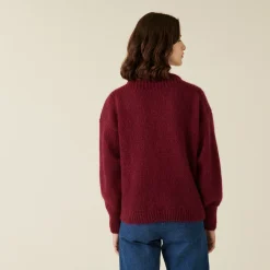 Maison Montagut Pull Col Rond En Mohair En Point Jersey - Amandine><noscript><img width=