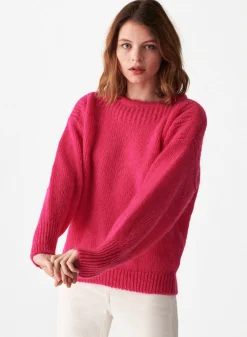 Maison Montagut Pull Col Rond En Mohair En Point Jersey - Amandine><noscript><img width=