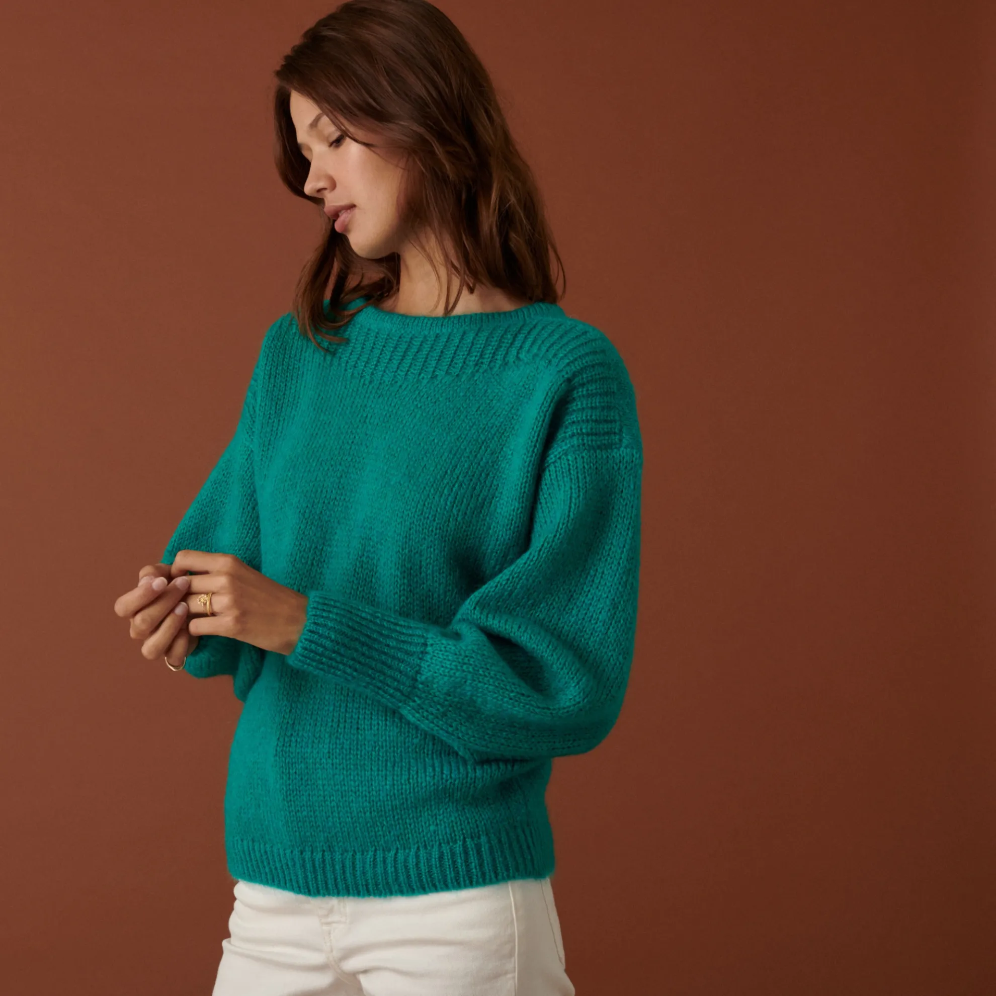 Maison Montagut Pull Col Rond En Mohair En Point Jersey - Amandine>Femme Pulls