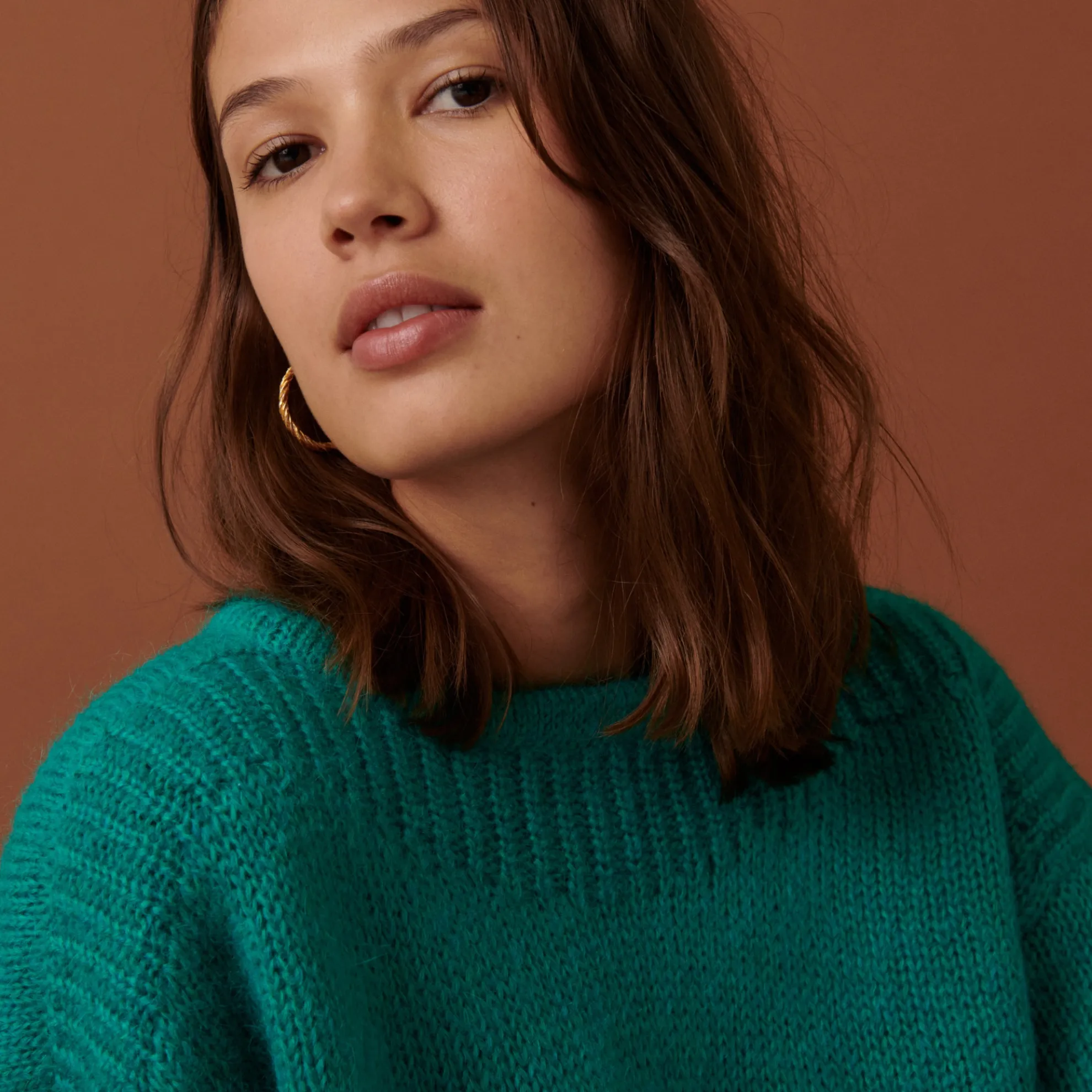 Maison Montagut Pull Col Rond En Mohair En Point Jersey - Amandine>Femme Pulls