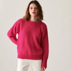 Maison Montagut Pull Col Rond En Mohair En Point Jersey - Amandine><noscript><img width=