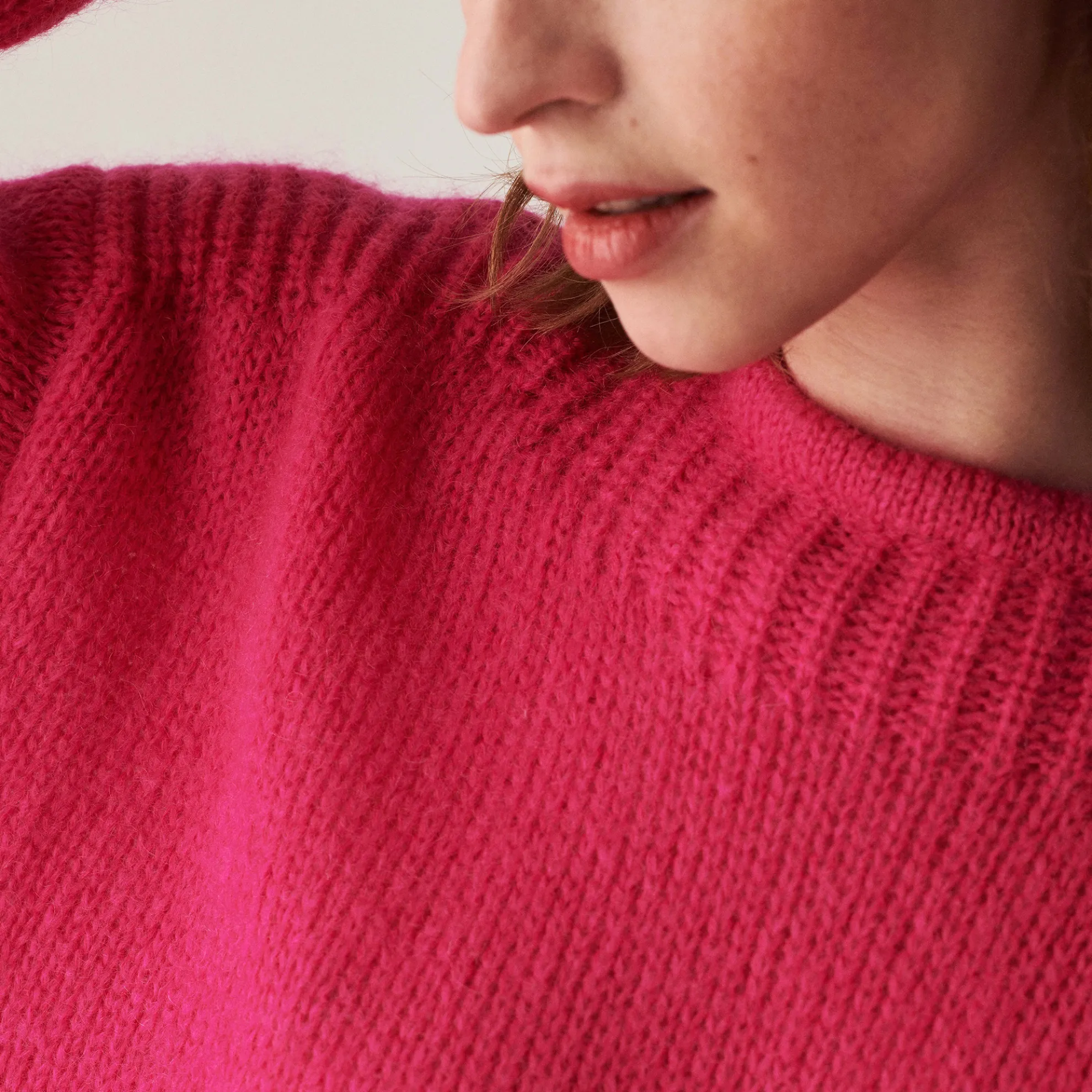 Maison Montagut Pull Col Rond En Mohair En Point Jersey - Amandine>Femme Pulls