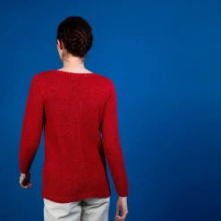 Maison Montagut Pull Col Rond En Soie Coton Et Laine - Benji><noscript><img width=