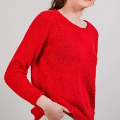 Maison Montagut Pull Col Rond En Soie Coton Et Laine - Benji><noscript><img width=