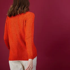 Maison Montagut Pull Col Rond En Soie Coton Et Laine - Benji><noscript><img width=