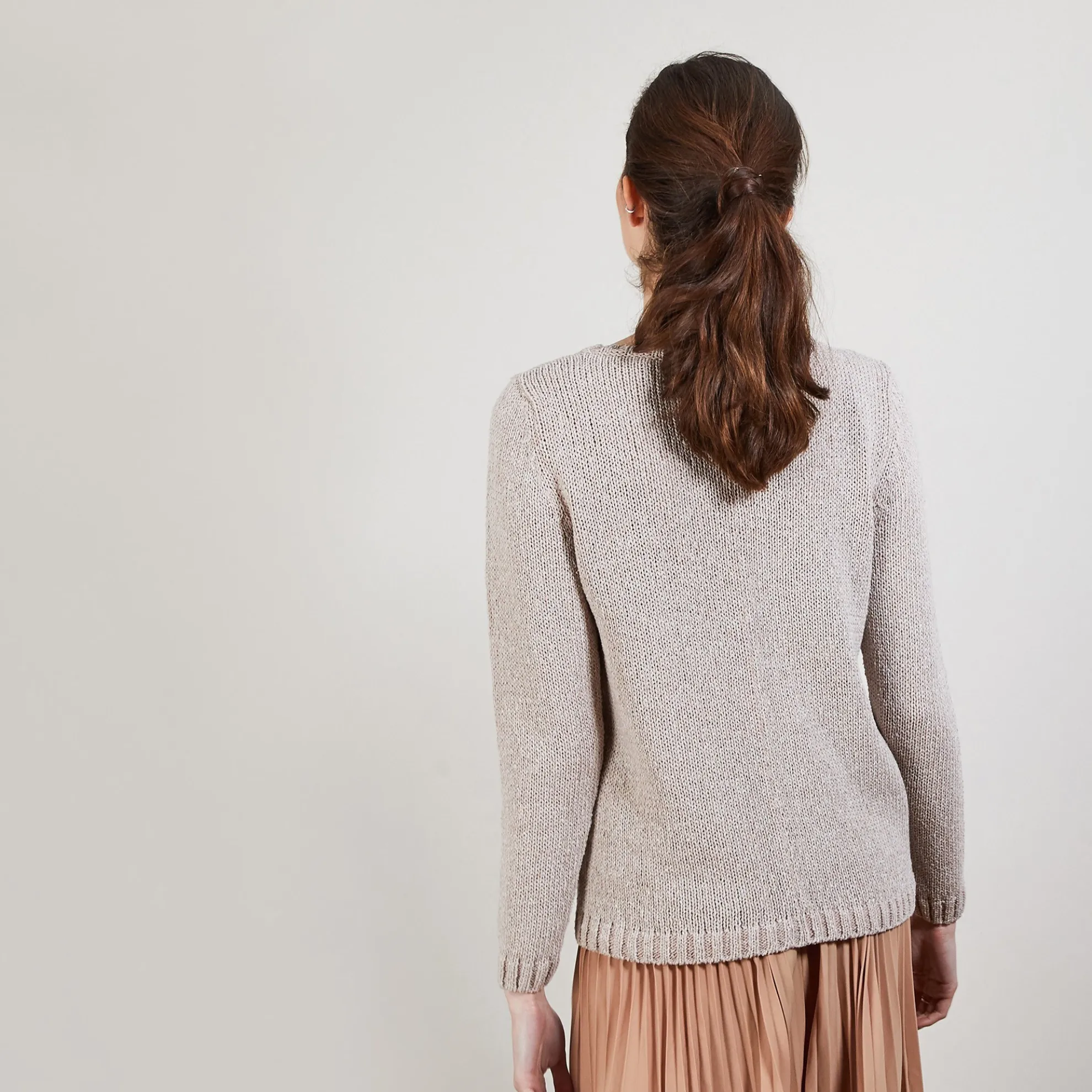 Maison Montagut Pull Col Rond En Soie Coton Et Laine - Benji>Femme Pulls
