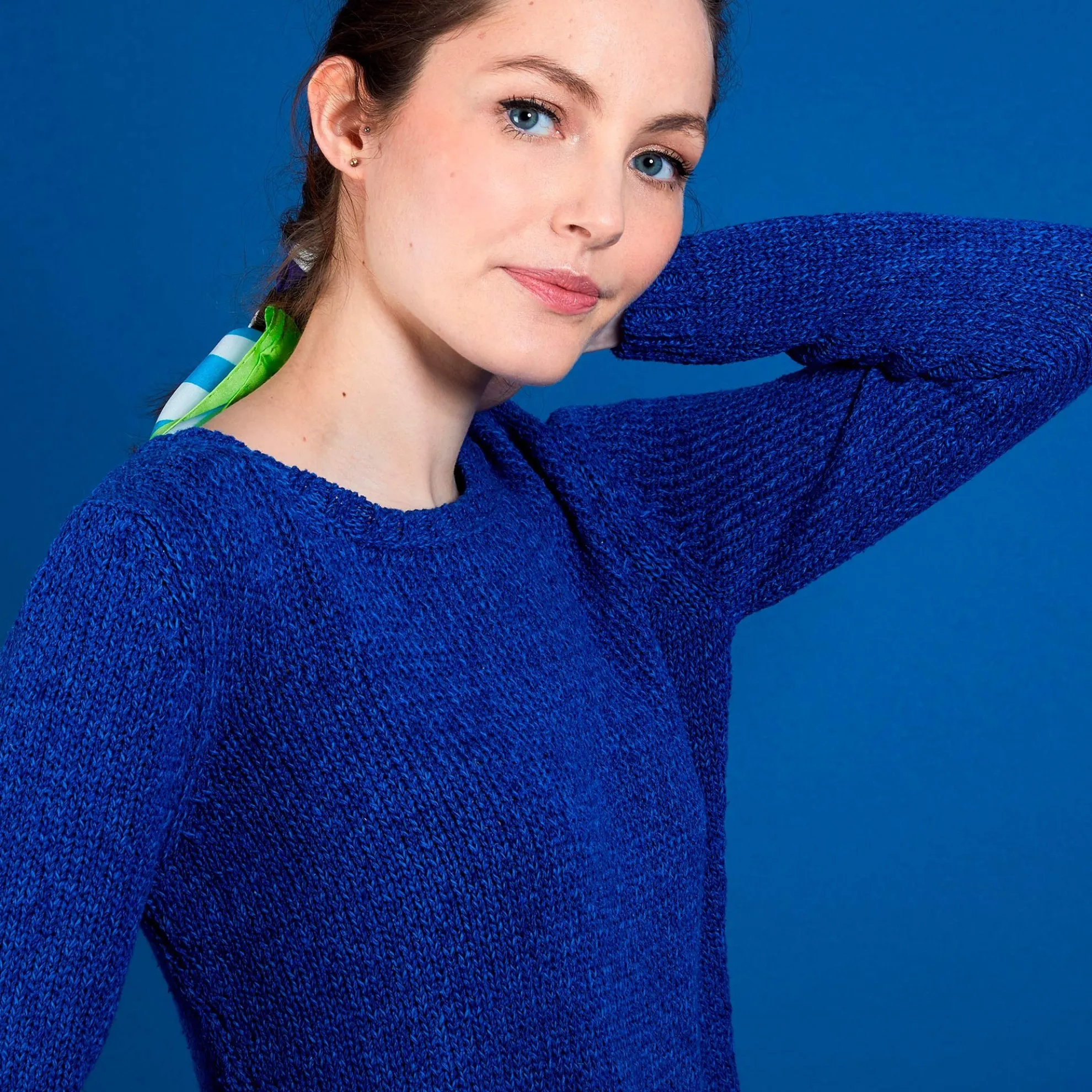 Maison Montagut Pull Col Rond En Soie Coton Et Laine - Benji>Femme Pulls