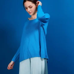 Maison Montagut Pull Col Rond En Viscose Crepe - Babouche><noscript><img width=