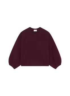 Maison Montagut Pull Col Rond Manches Ballon En Cachemire Melange - Lamara>Femme Pulls