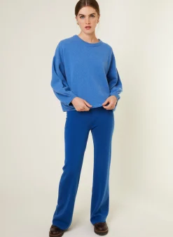 Maison Montagut Pull Col Rond Manches Ballon En Cachemire Melange - Lamara><noscript><img width=