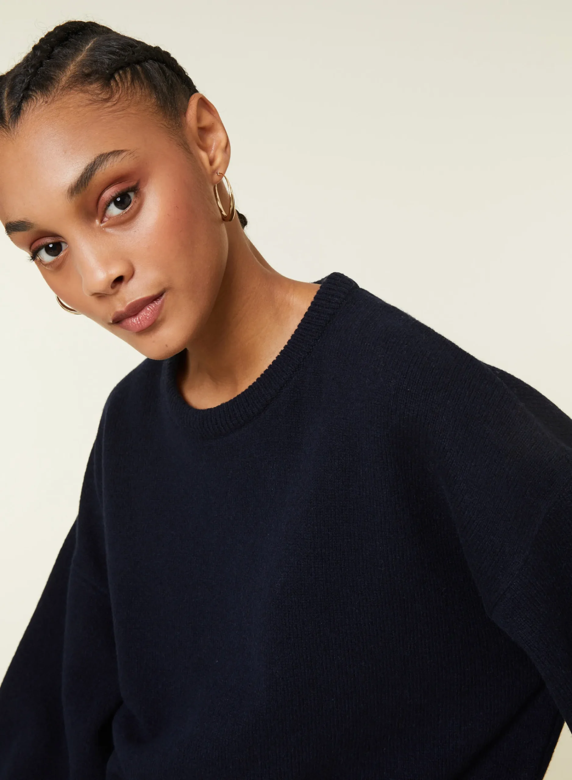 Maison Montagut Pull Col Rond Manches Ballon En Cachemire Melange - Lamara>Femme Pulls