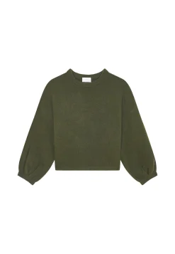 Maison Montagut Pull Col Rond Manches Ballon En Cachemire Melange - Lamara><noscript><img width=