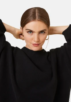 Maison Montagut Pull Col Rond Manches Ballon En Cachemire Melange - Lamara><noscript><img width=