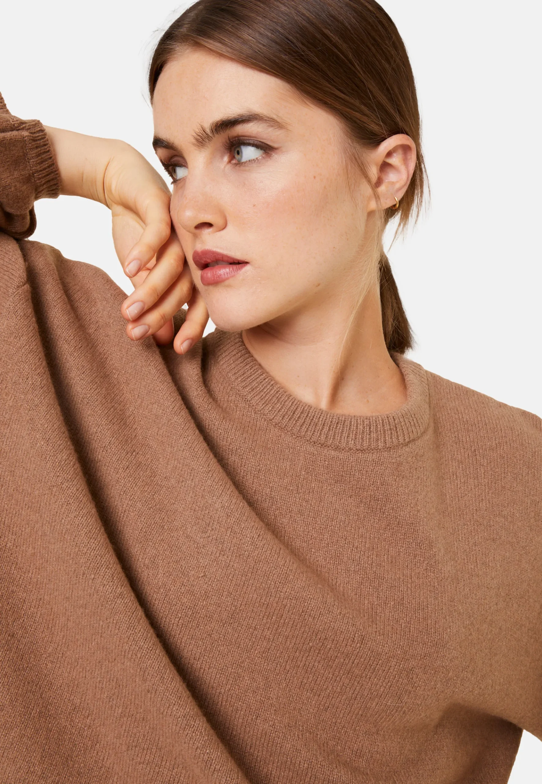 Maison Montagut Pull Col Rond Manches Ballon En Cachemire Melange - Lamara>Femme Pulls