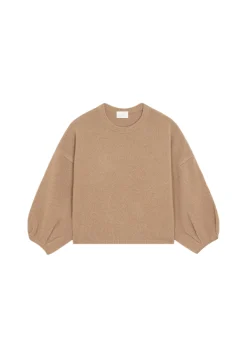 Maison Montagut Pull Col Rond Manches Ballon En Cachemire Melange - Lamara><noscript><img width=