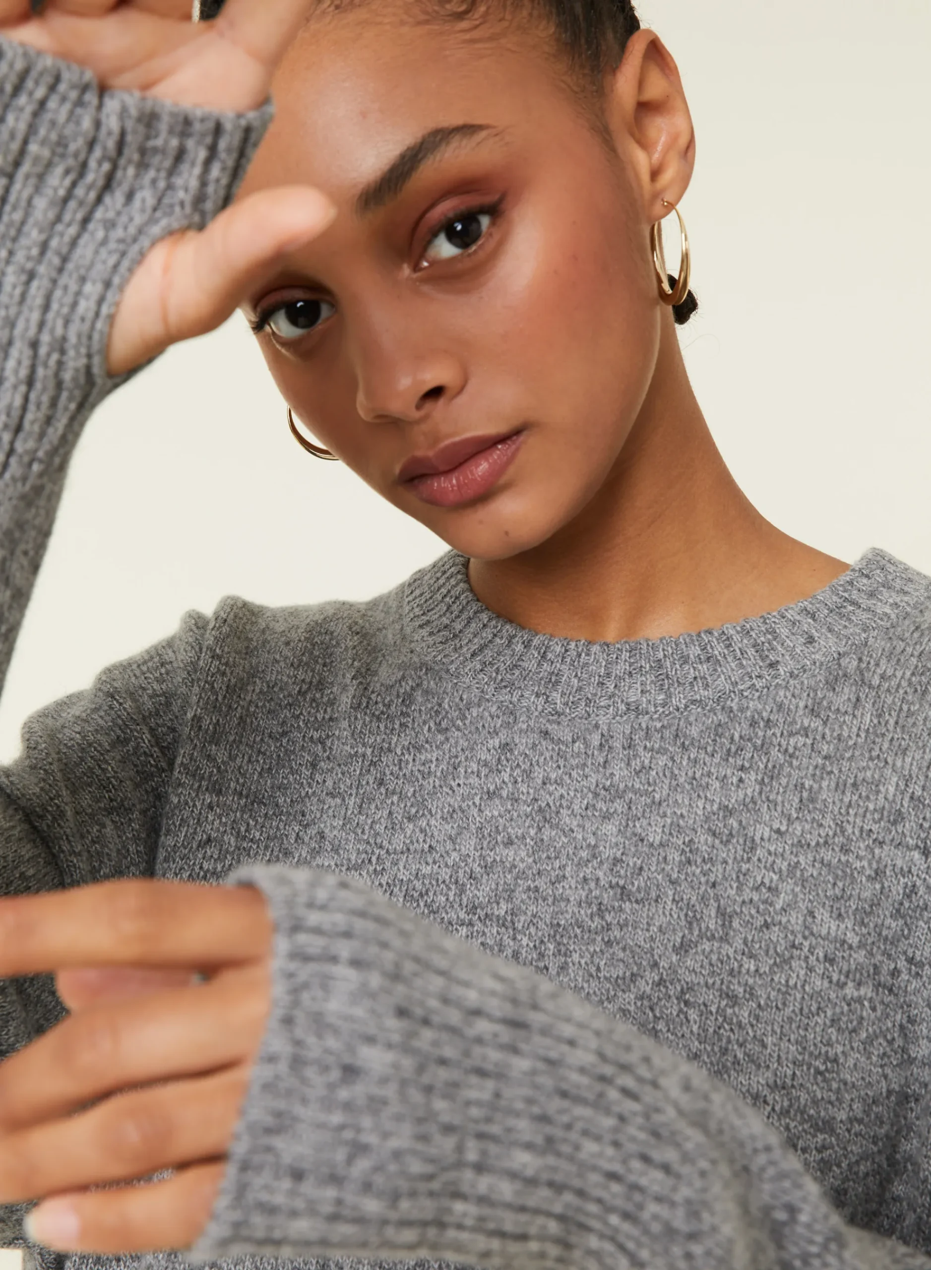 Maison Montagut Pull Col Rond Manches Mitaines En Laine Et Cachemire - Gemma>Femme Pulls