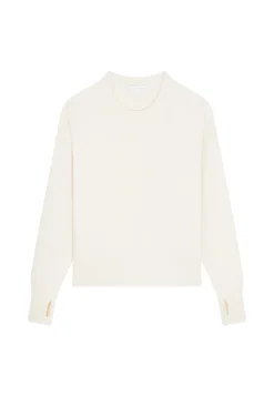 Maison Montagut Pull Col Rond Manches Mitaines En Laine Et Cachemire - Gemma><noscript><img width=