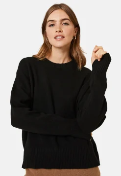 Maison Montagut Pull Col Rond Manches Mitaines En Laine Et Cachemire - Gemma><noscript><img width=