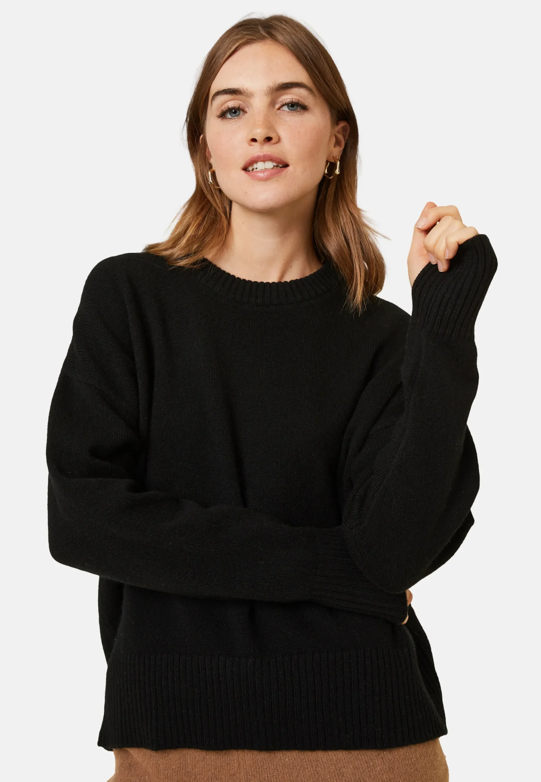 Maison Montagut Pull Col Rond Manches Mitaines En Laine Et Cachemire - Gemma>Femme Pulls